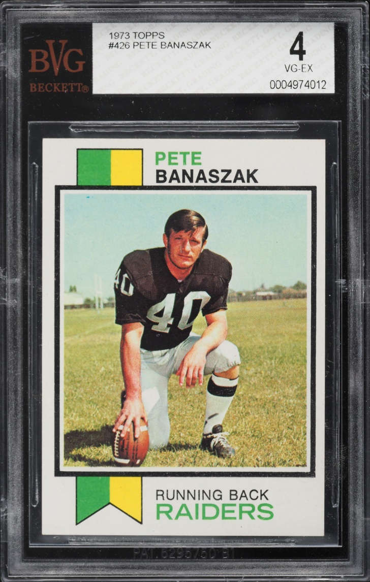 1973 Topps Football Pete Banaszak #426 BVG 4 VGEX