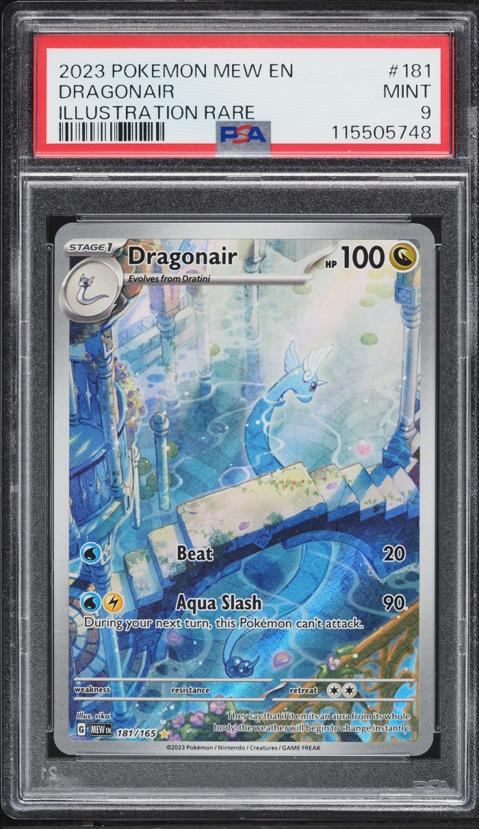 2023 Pokemon Scarlet & Violet 151 IR Dragonair #181 PSA 9 MINT