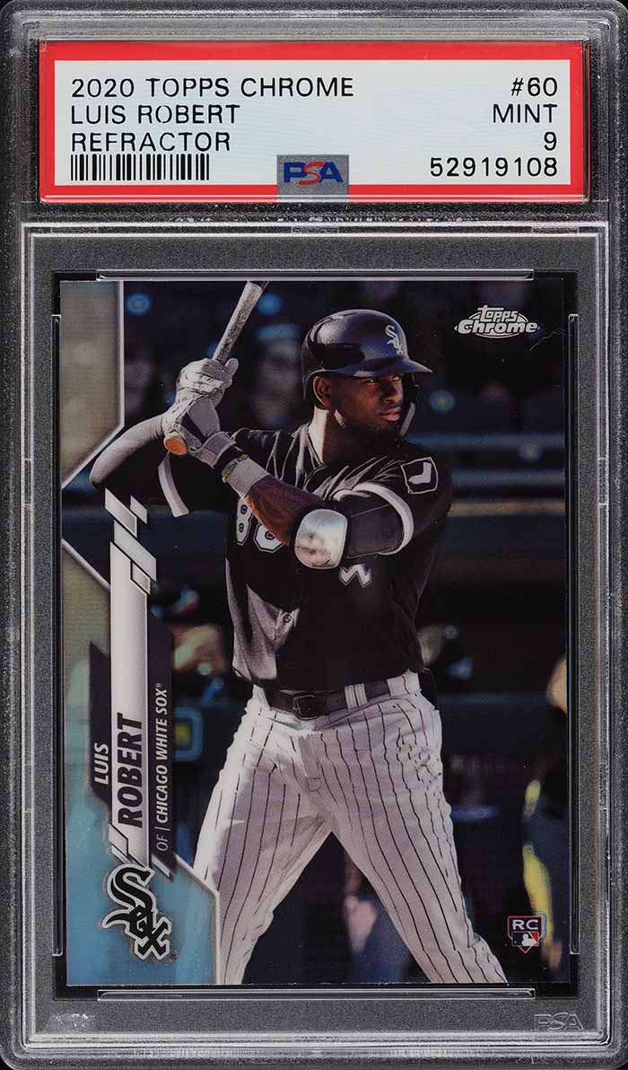 2020 Topps Chrome Refractor Luis Robert ROOKIE #78 PSA 9 MINT