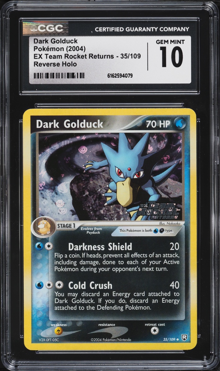 2004 Pokemon EX Team Rocket Returns Reverse Holo Dark Golduck #35 CGC 10 GEM MINT