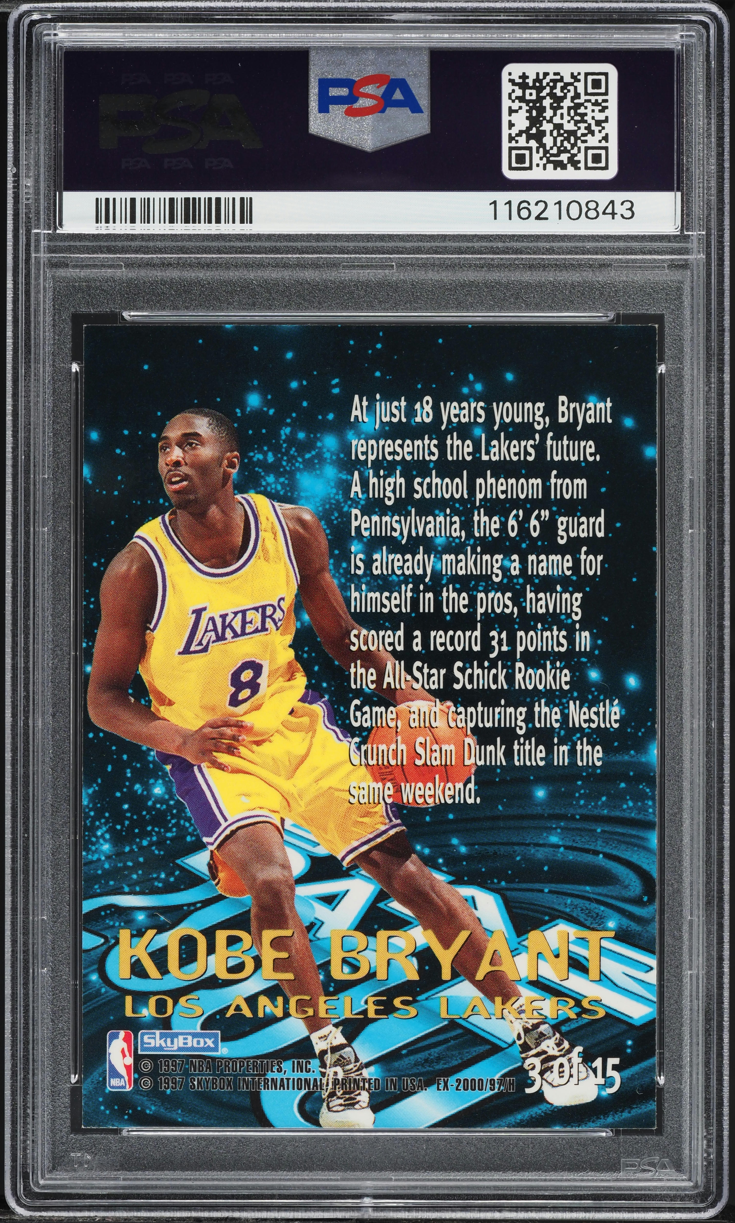 その他 1996 Skybox E-X2000 Kobe Bryant #30 $_57.JPG