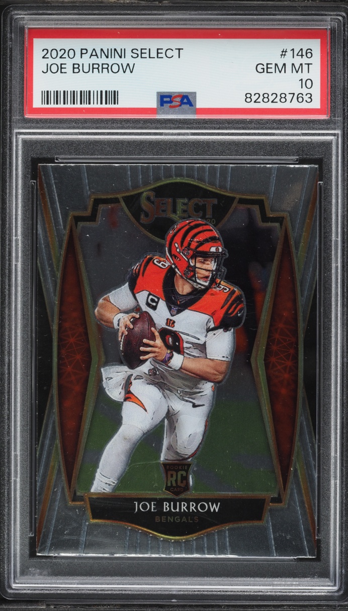 2020 Select Premier Level Joe Burrow ROOKIE #146 PSA 10 GEM MINT