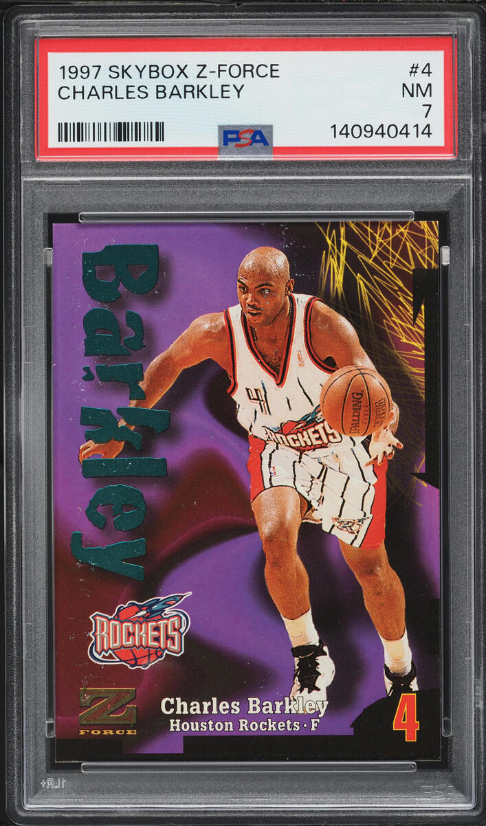1997 Skybox Z-Force Charles Barkley #4 PSA 7 NRMT