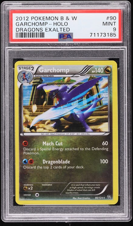2009 Pokemon Platinum Supreme Victors '10 NC Staff Holo Garchomp