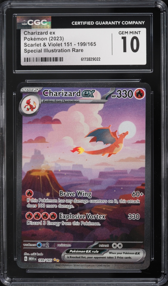 2023 Pokemon Scarlet & Violet 151 SIR Charizard ex #199 CGC 10 GEM MINT