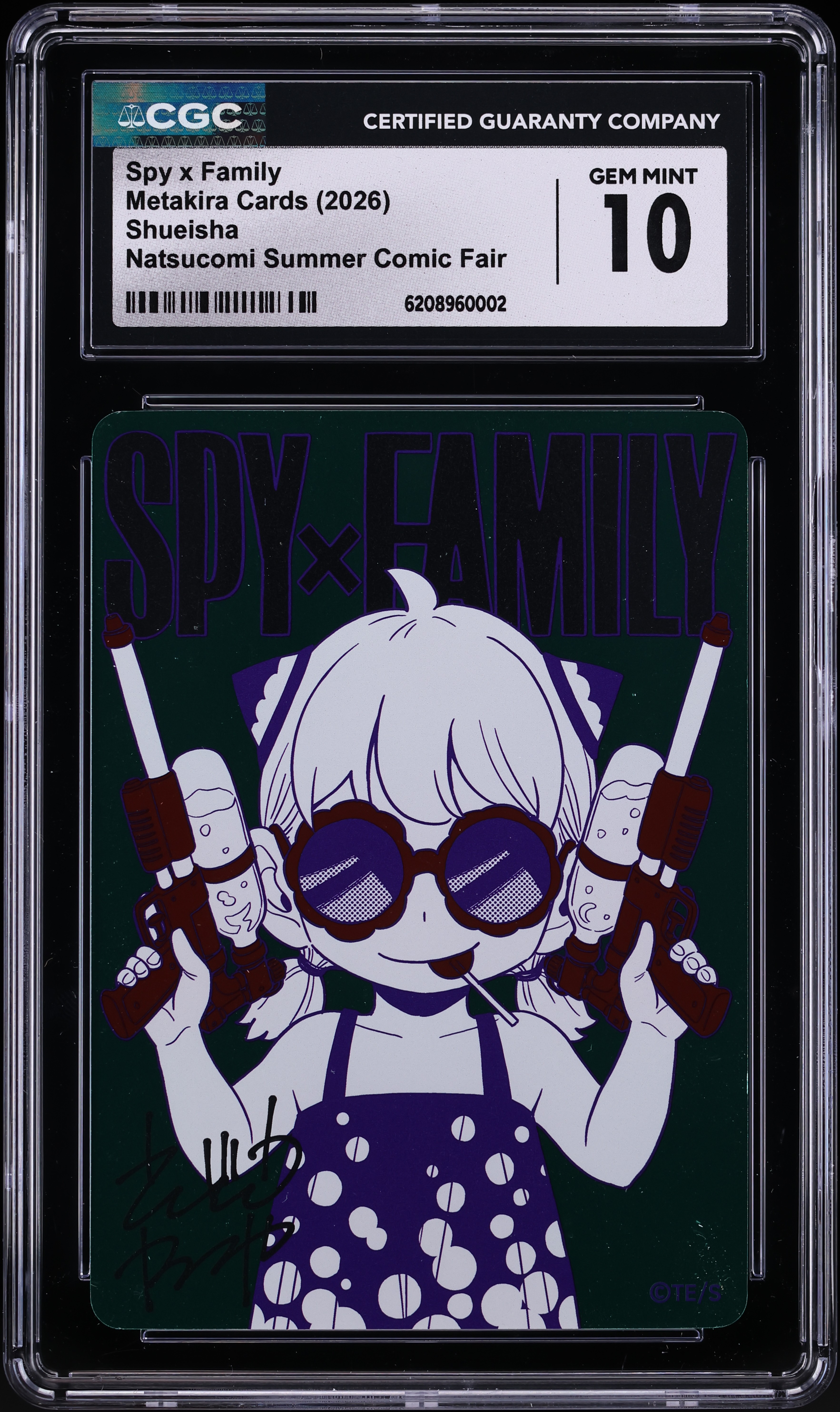 2026 Metakira Cards Shueisha Natsucomi Summer Comic Fair Spy X Family CGC 10 GEM MINT