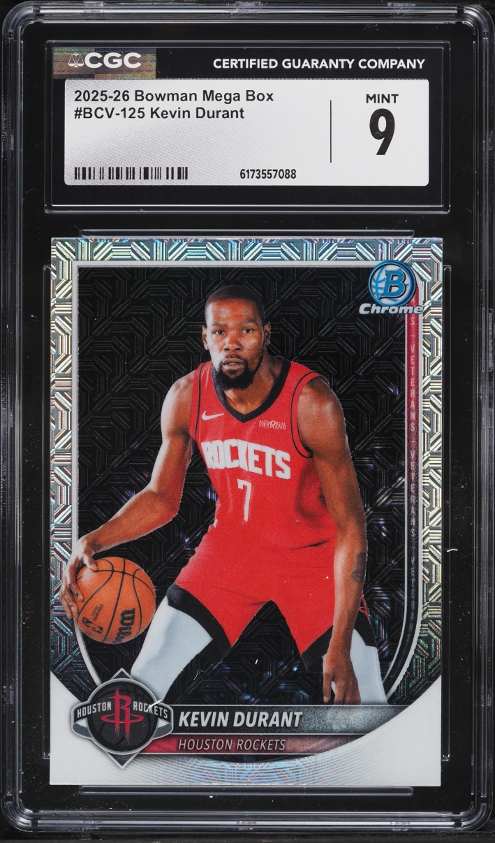 2025 Bowman Mega Box Kevin Durant #BCV-125 CGC 9 MINT