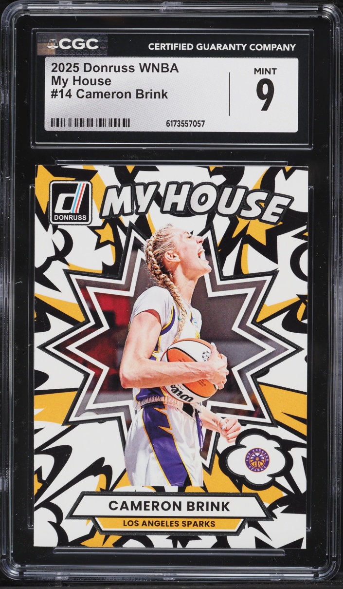 2025 Donruss WNBA My House Cameron Brink #14 CGC 9 MINT
