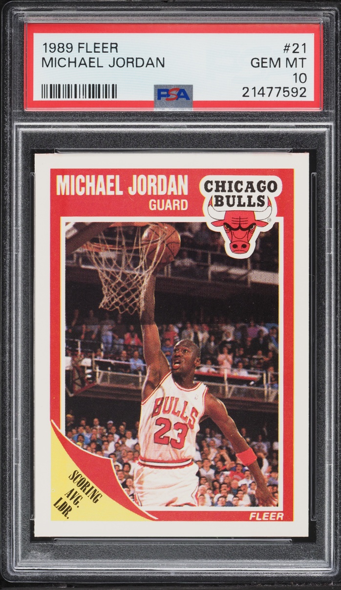 1989 Fleer Basketball Michael Jordan #21 PSA 10 GEM MINT