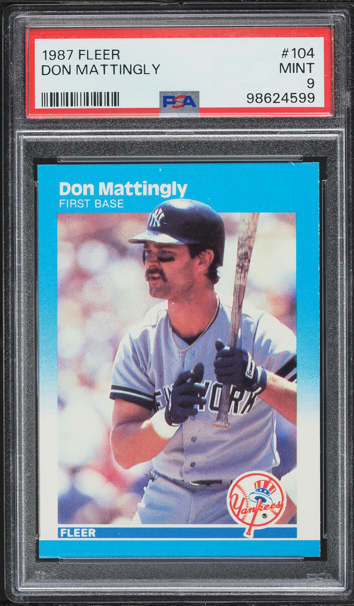 1987 Fleer Don Mattingly #104 PSA 9 MINT