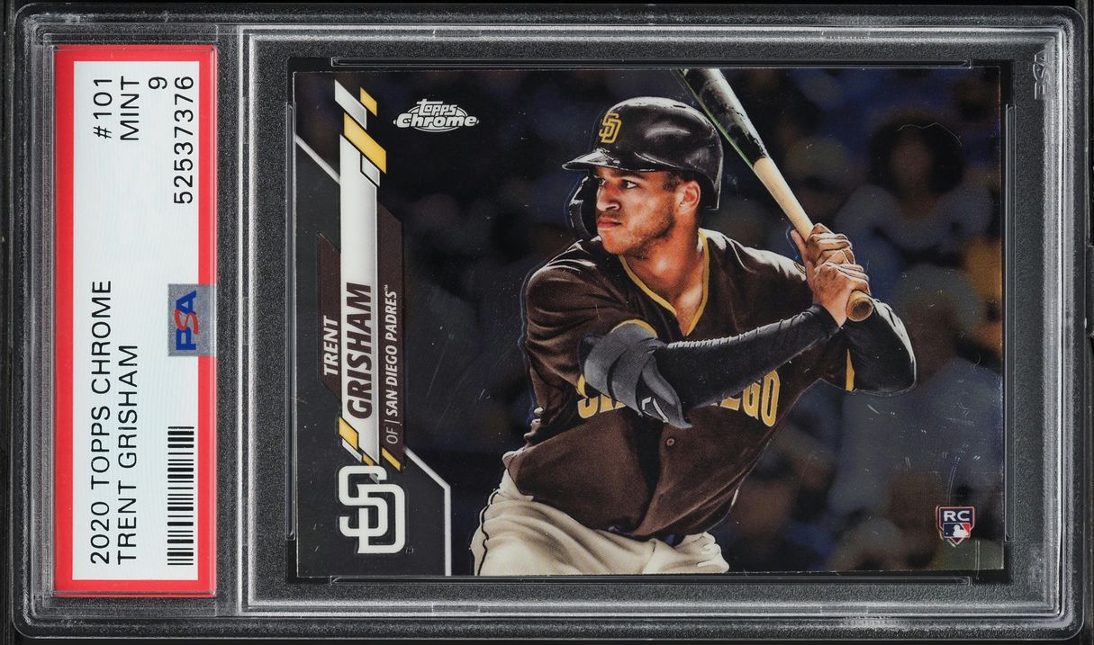 2020 Topps Chrome Trent Grisham ROOKIE #101 PSA 9 MINT
