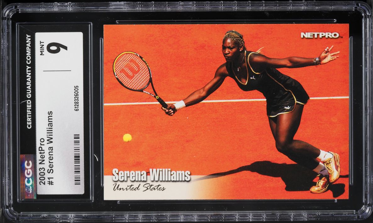 2003 Netpro Tennis Serena Williams ROOKIE #1 CGC 9 MINT