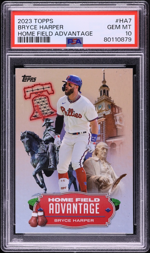 2023 Topps Home Field Advantage Bryce Harper #HA-7 PSA 10 GEM MINT