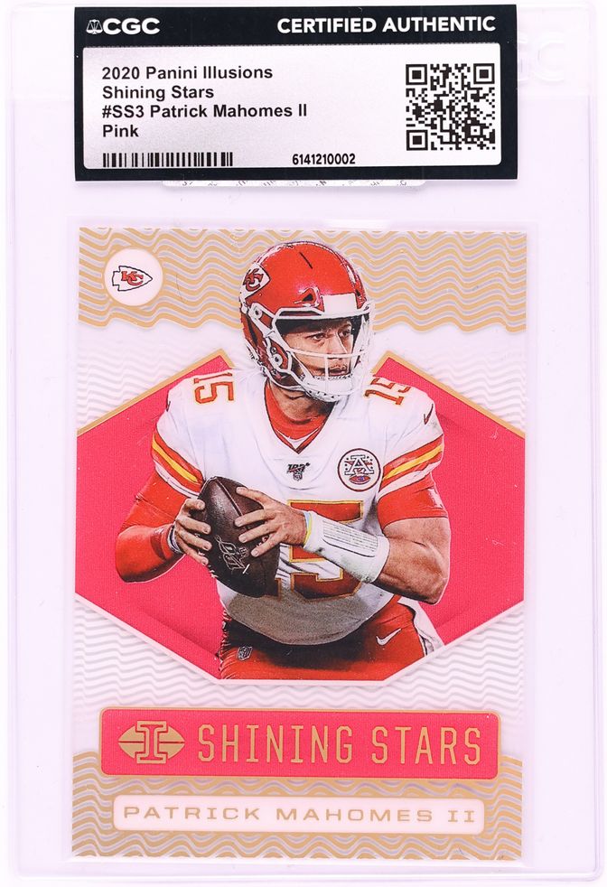 2020 Panini Illusions Shining Stars Pink Patrick Mahomes II /399 #SS3 CGC AUTH