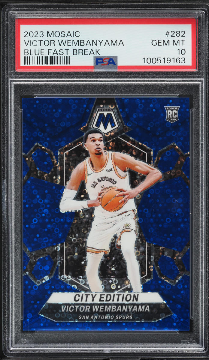 2023 Panini Mosaic Blue Fast Break City Edition Victor