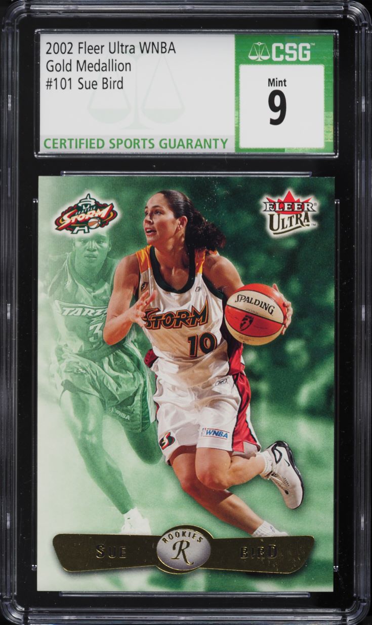2002 Ultra WNBA Gold Medallion Sue Bird #101 CSG 9 MINT on