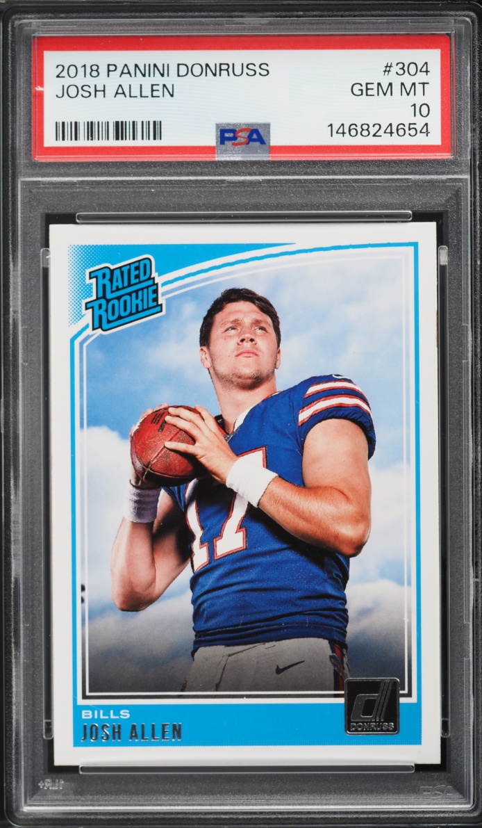 2018 Donruss Football Josh Allen ROOKIE #304 PSA 10 GEM MINT