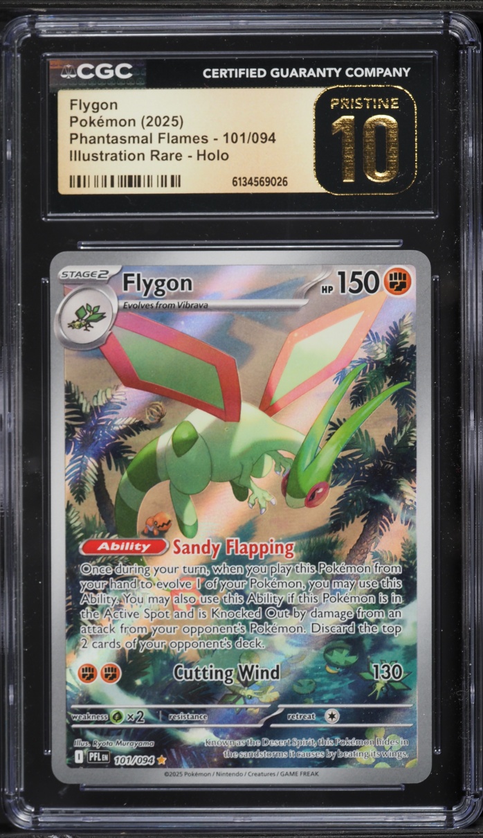 2025 Pokemon Mega Phantasmal Flames IR Flygon #101 CGC 10 PRISTINE