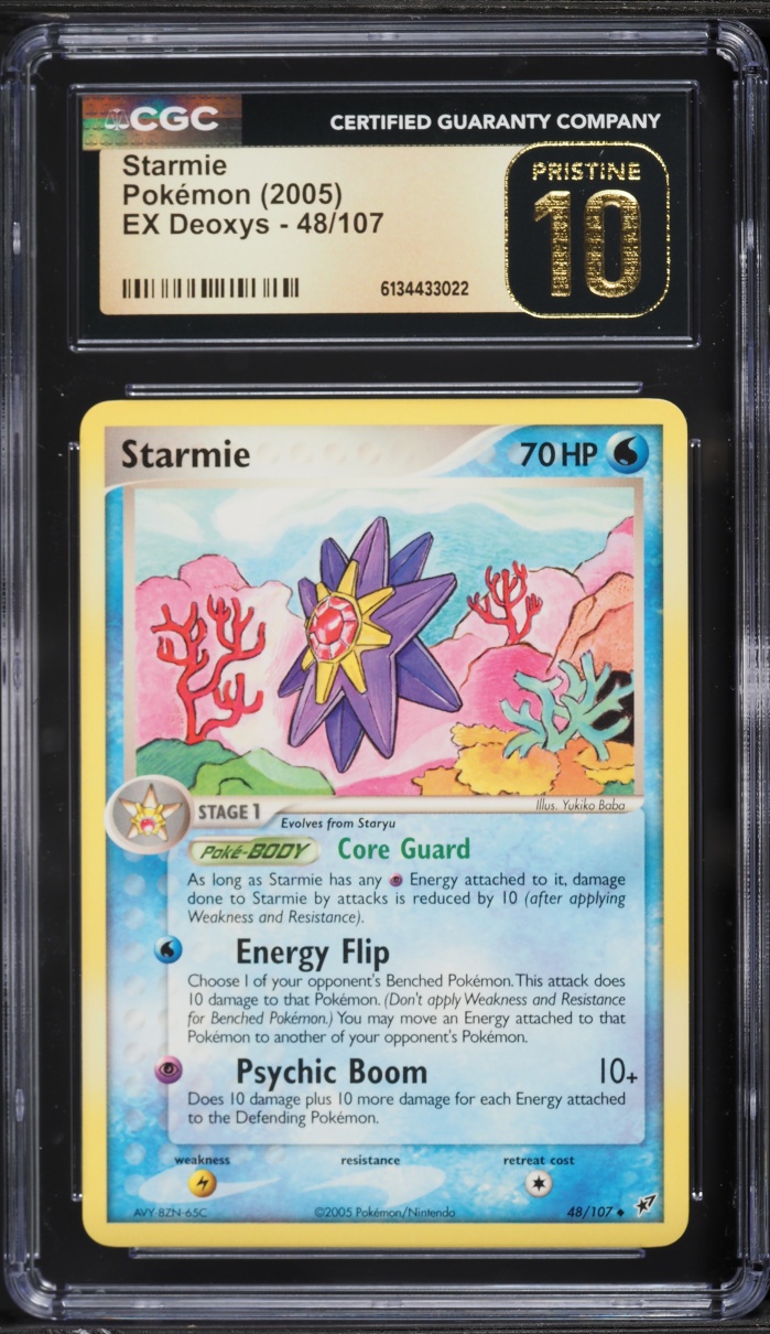 2005 Pokemon EX Deoxys Starmie #48 CGC 10 PRISTINE