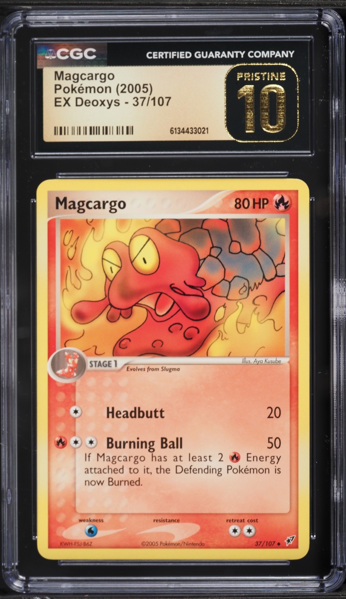 2005 Pokemon EX Deoxys Magcargo #37 CGC 10 PRISTINE