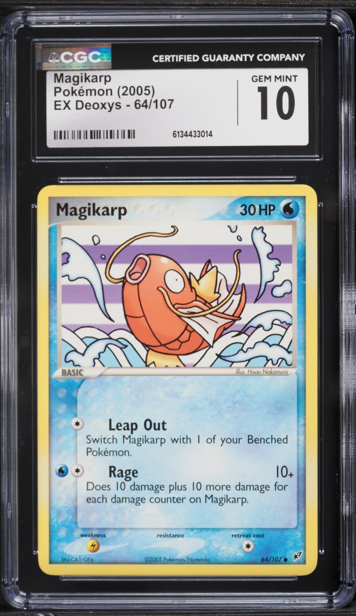 2005 Pokemon EX Deoxys Magikarp #64 CGC 10 GEM MINT