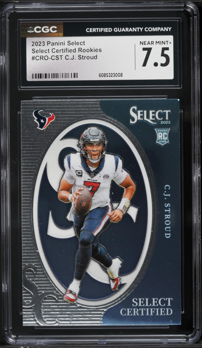 2023 Select Certified C.J. Stroud ROOKIE #CRO-CST CGC 7.5 NRMT+