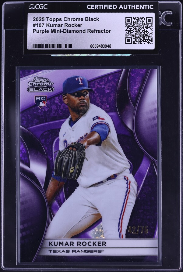 2024 Topps Chrome Black Purple Mini Diamond Refractor Shohei