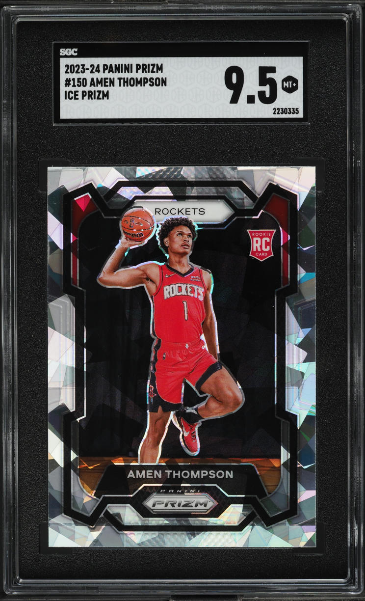 2023 Panini Prizm Ice Amen Thompson ROOKIE #150 SGC 9.5 MINT+