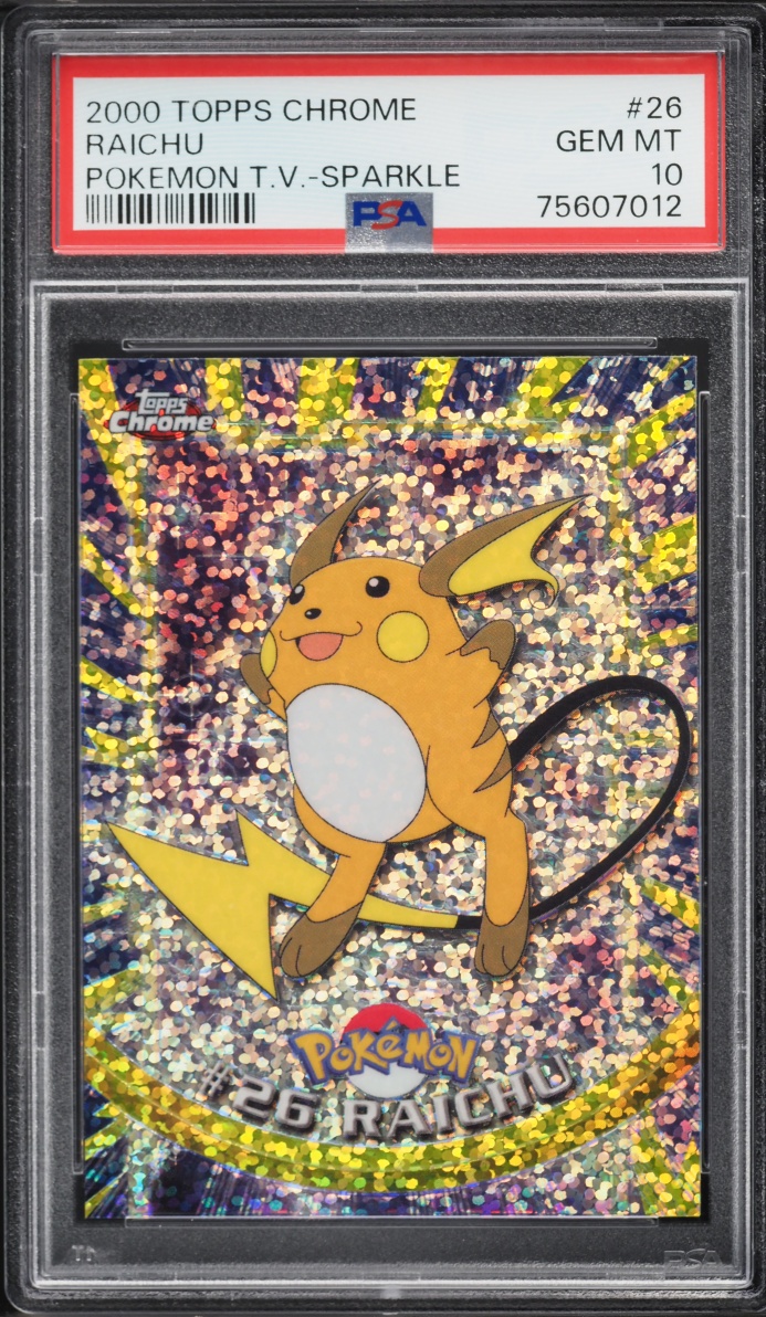2000 Topps Chrome Pokemon Series 1 Sparkle Raichu #26 PSA 10 GEM MINT