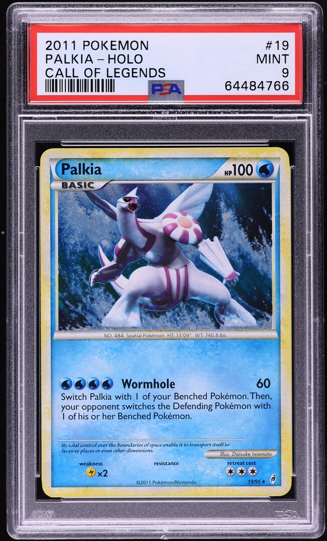 2011 Pokemon TCG Call Of Legends Holo Palkia #19 PSA 9 MINT