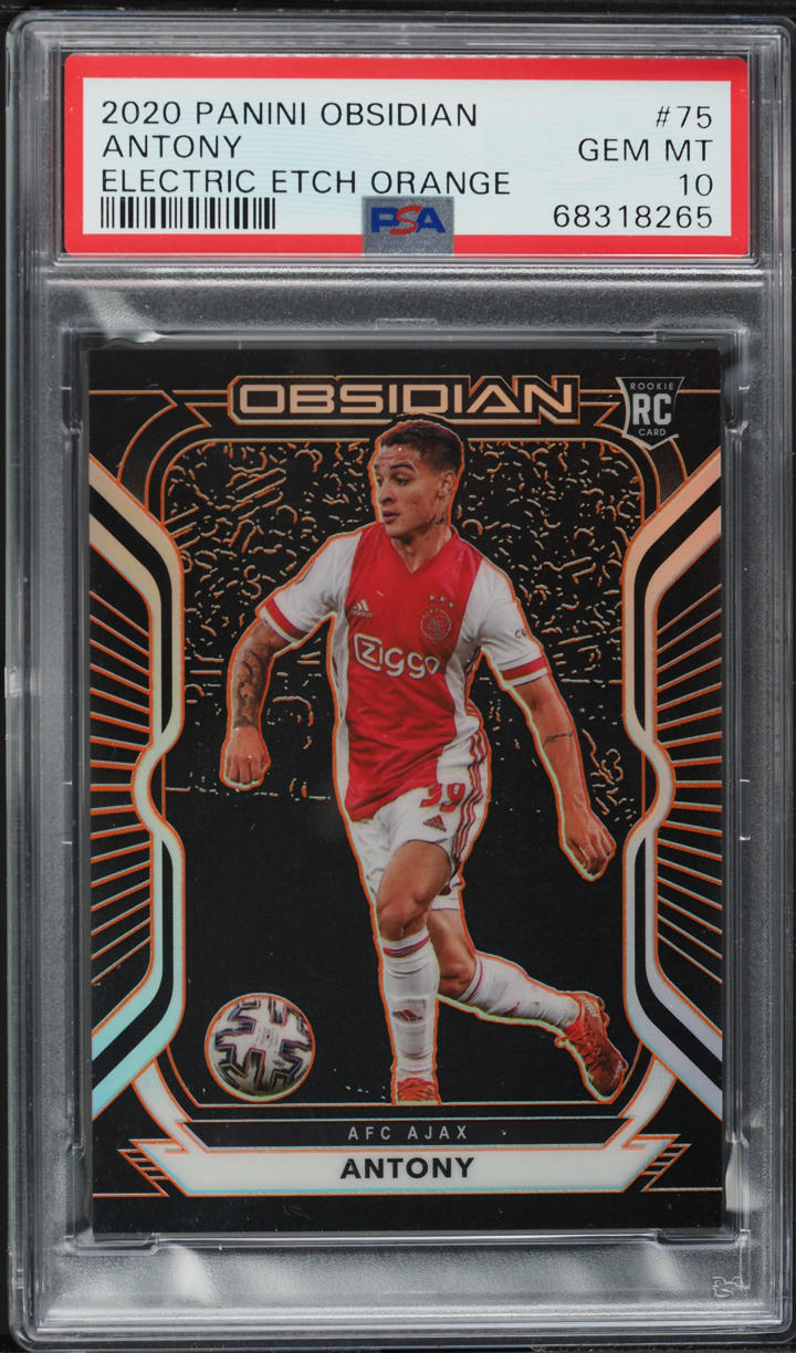 2020 Panini Obsidian Electric Etch Orange Antony ROOKIE /50 #75
