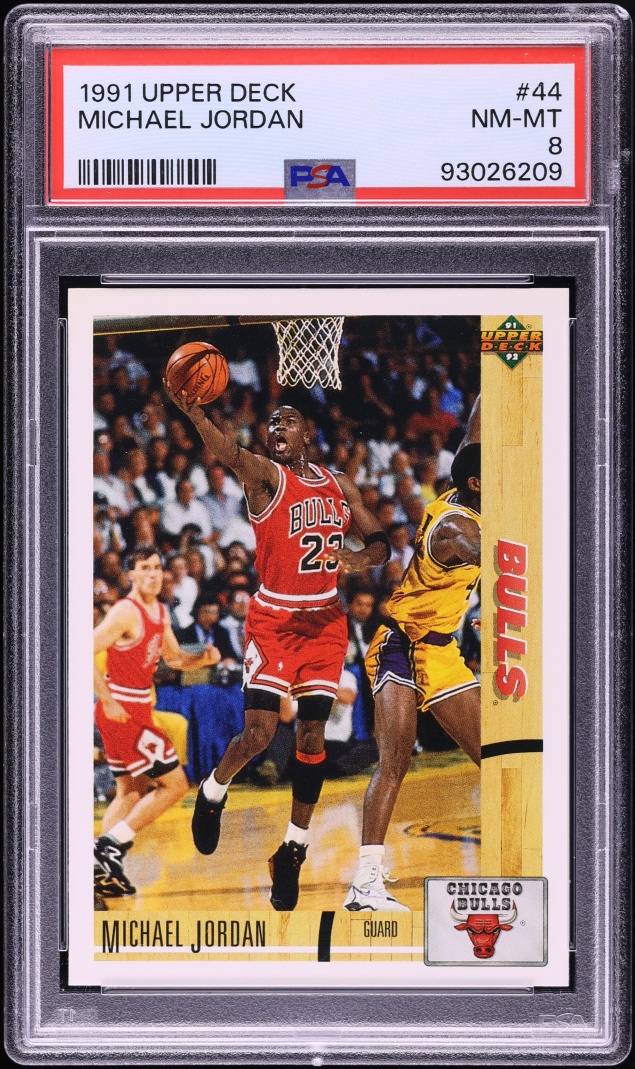 1991 Upper Deck Basketball Michael Jordan #44 PSA 8 NM-MT