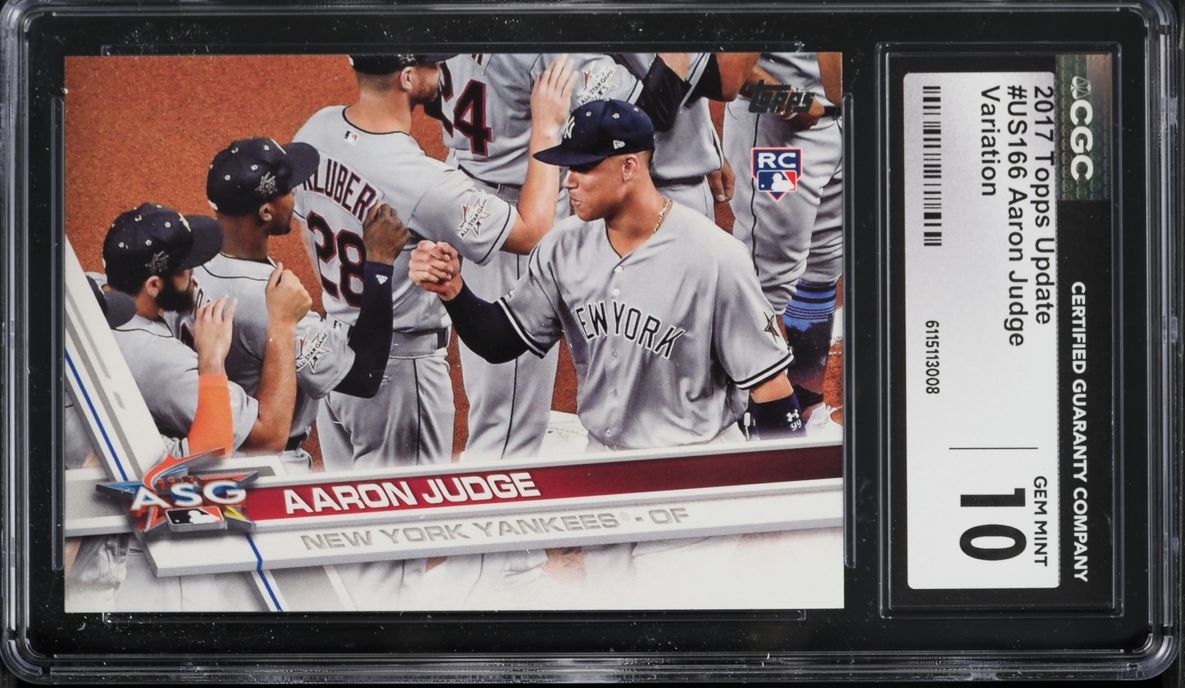 2017 Topps Update Variation Aaron Judge ROOKIE #US166 CGC 10 GEM MINT