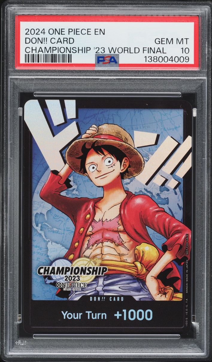 2024 One Piece Promo Championship '23 World Final Don!! Card PSA 10 GEM MINT