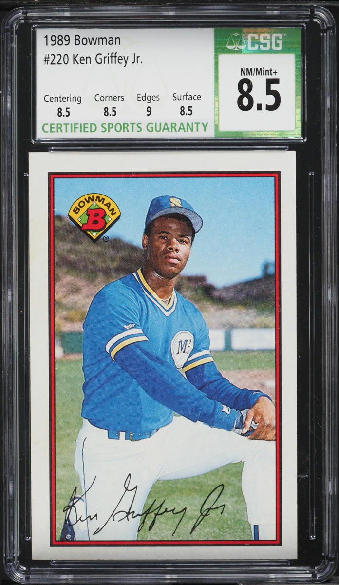 1989 Bowman Ken Griffey Jr. ROOKIE #220 CSG 8.5 NM-MT+