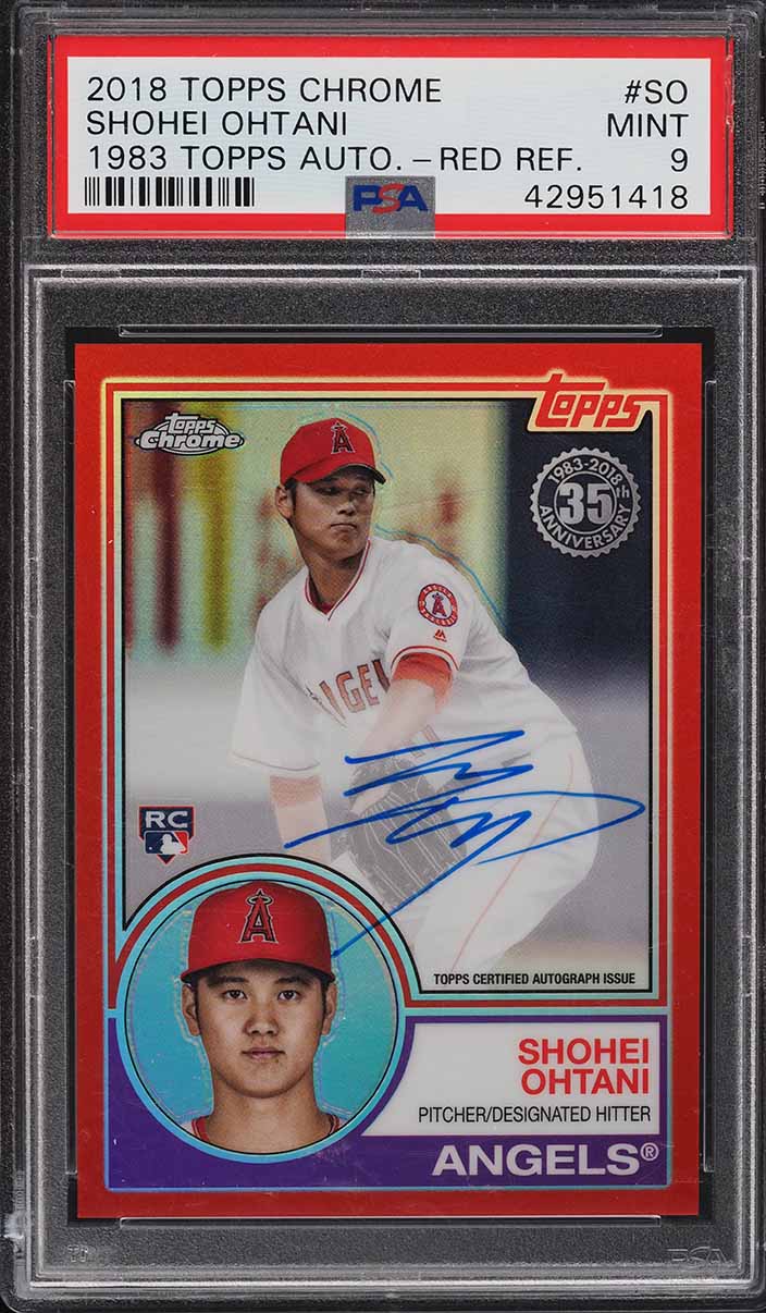 2018 Topps Chrome '83 Topps Red Refractor Shohei Ohtani