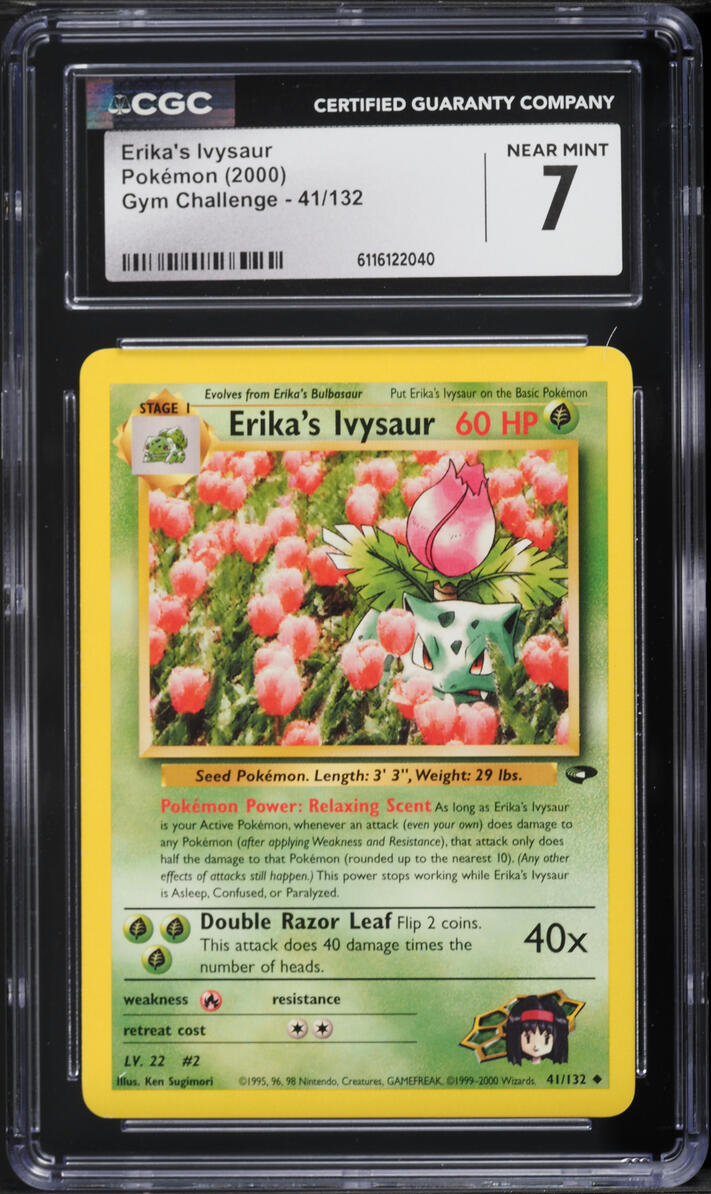 2000 Pokemon Gym Challenge Erika's Ivysaur #41 CGC 7 NRMT