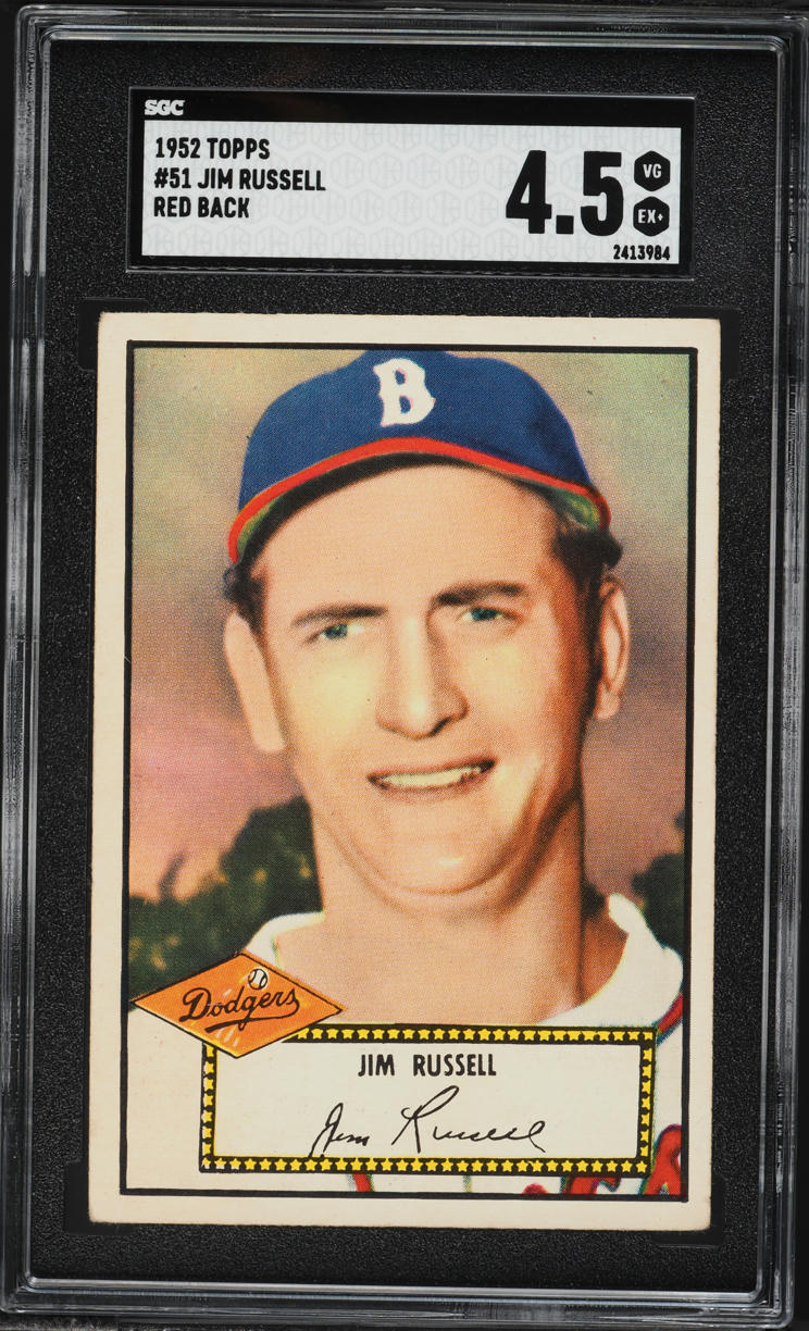 1952 Topps Jim Russell #51 SGC 4.5 VGEX+
