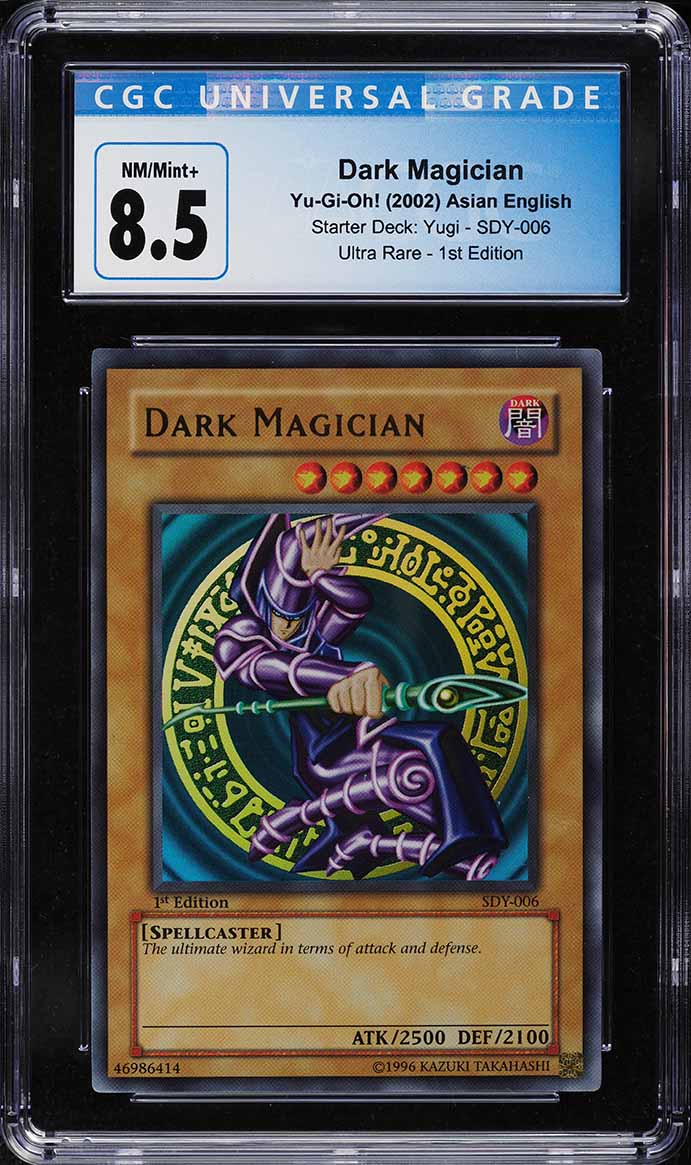 2002 Yu-Gi-Oh! Asian-Eng 1st Edition Dark Magician #SDY-006 CGC