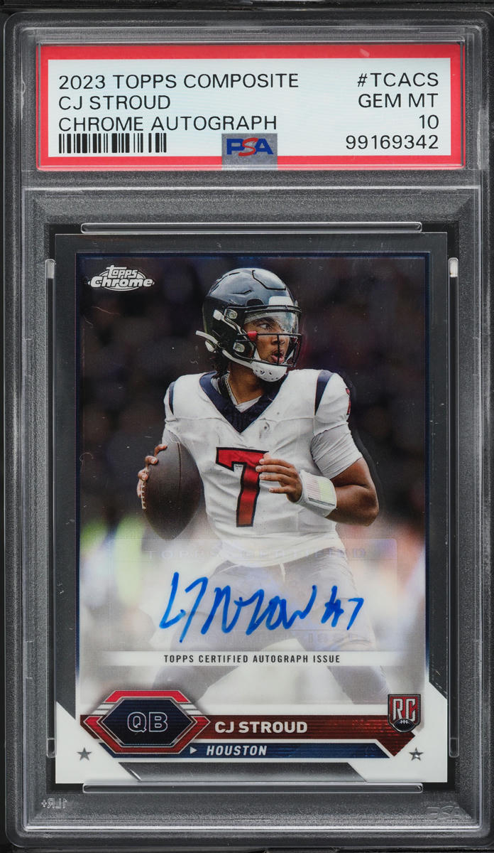 2023 Topps Chrome Composite C.J. Stroud ROOKIE AUTO #TCACS PSA 10 GEM MINT