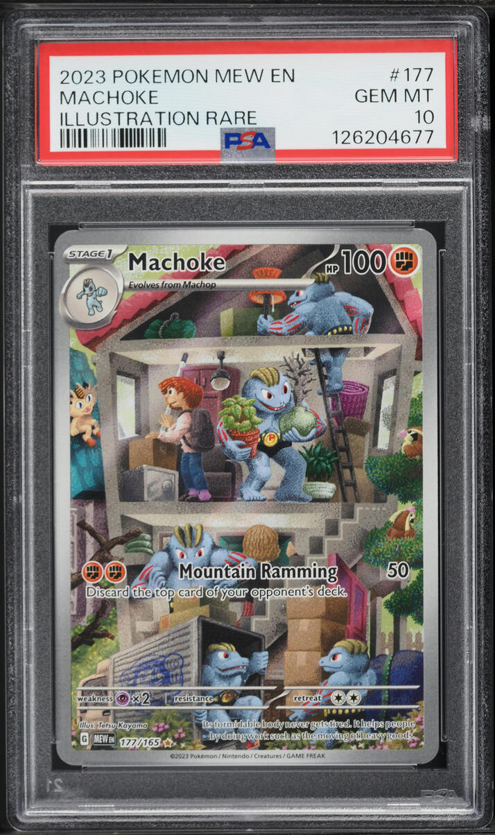 2023 Pokemon Scarlet & Violet 151 IR Machoke #177 PSA 10 GEM MINT