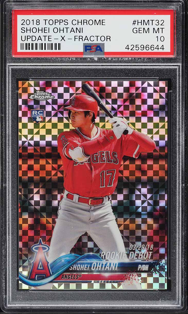2018 Topps Chrome Update Xfractor Shohei Ohtani ROOKIE /99 #HMT32