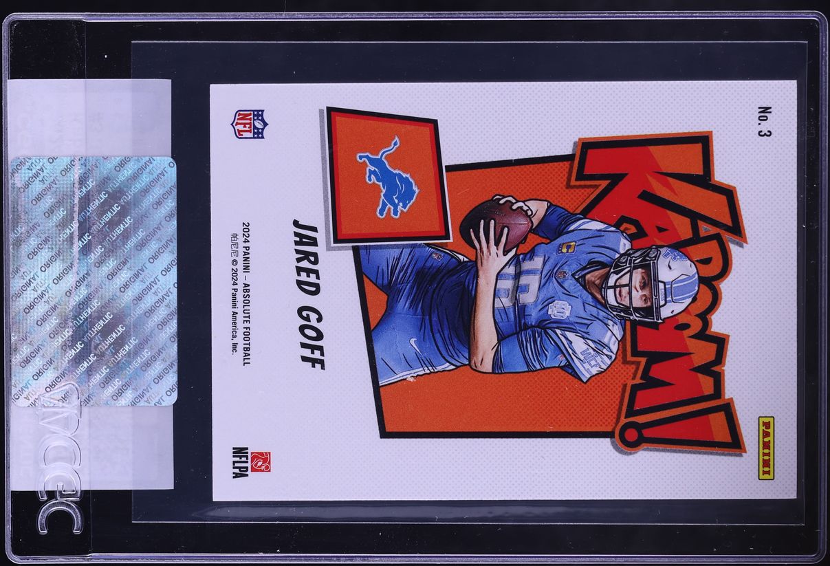 2024 Absolute Kaboom! Horizontal Jared Goff #3 CGC AUTH