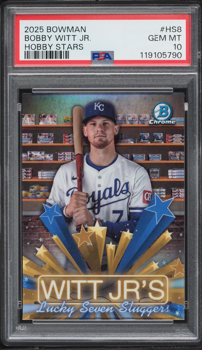 2025 Bowman Chrome Hobby Stars Bobby Witt Jr. #HS-8 PSA 10 GEM MINT