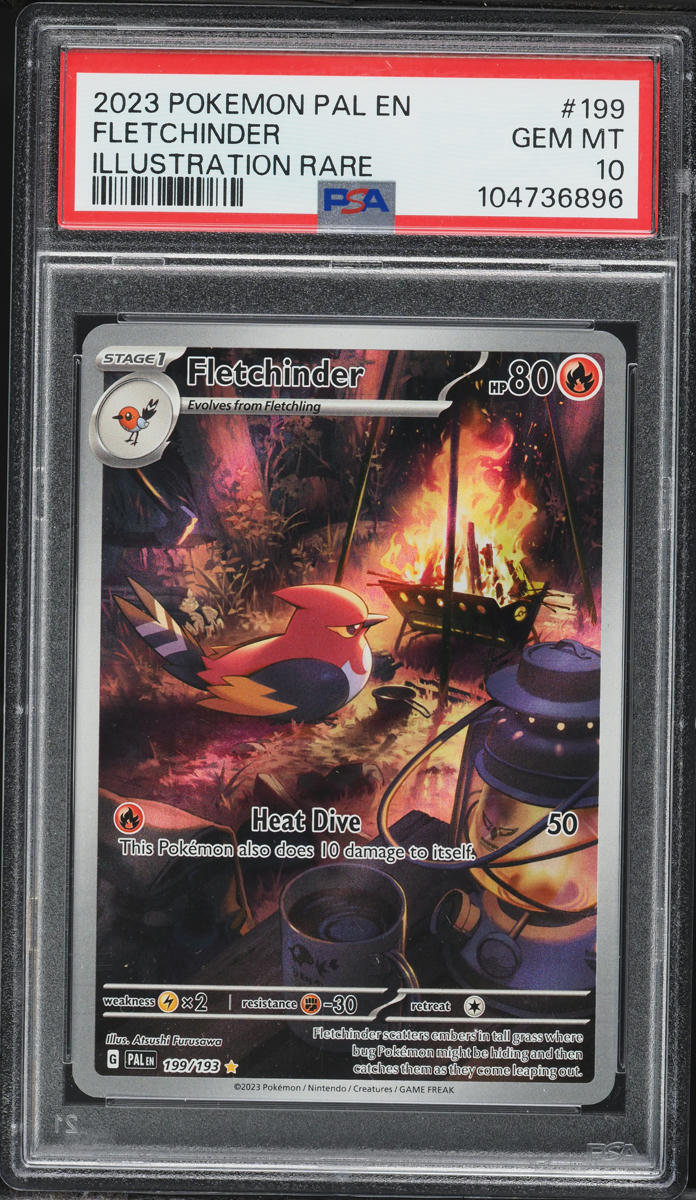 2023 Pokemon Scarlet & Violet Paldea Evolved IR Fletchinder #199 PSA 10 GEM MINT