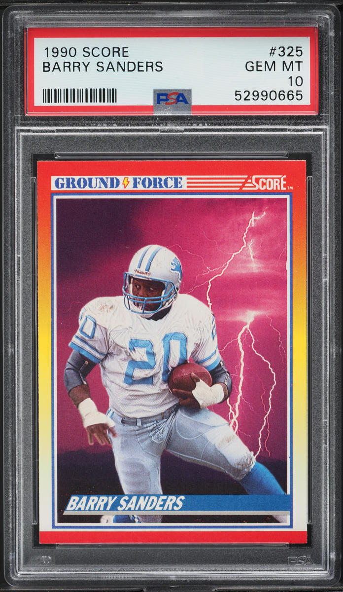1990 Score Football Barry Sanders #325 PSA 10 GEM MINT