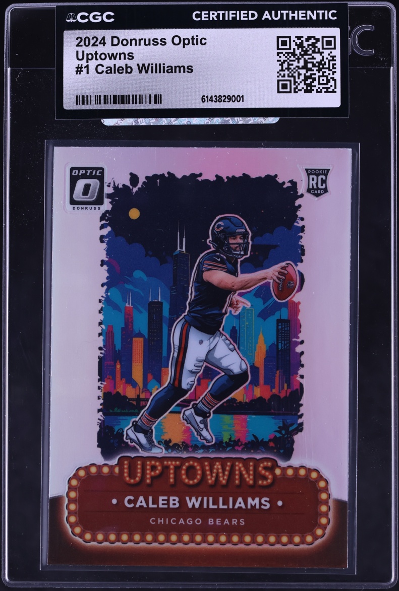 2024 Donruss Optic Uptowns Caleb Williams ROOKIE #1 CGC AUTH