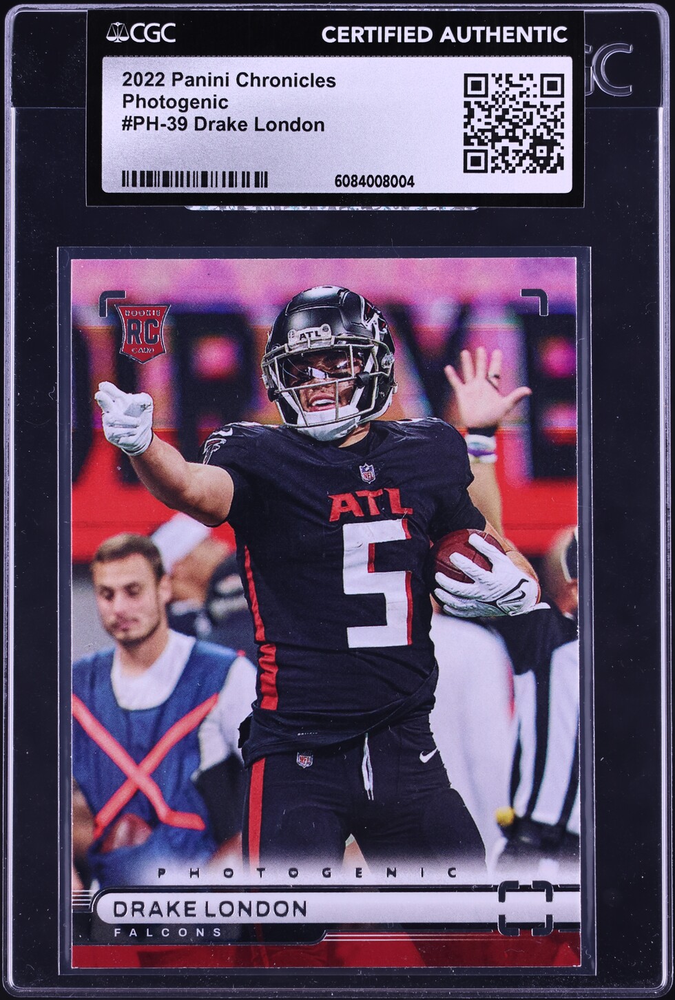 2022 Panini Chronicles Photogenic Drake London ROOKIE #PH-39 CGC AUTH