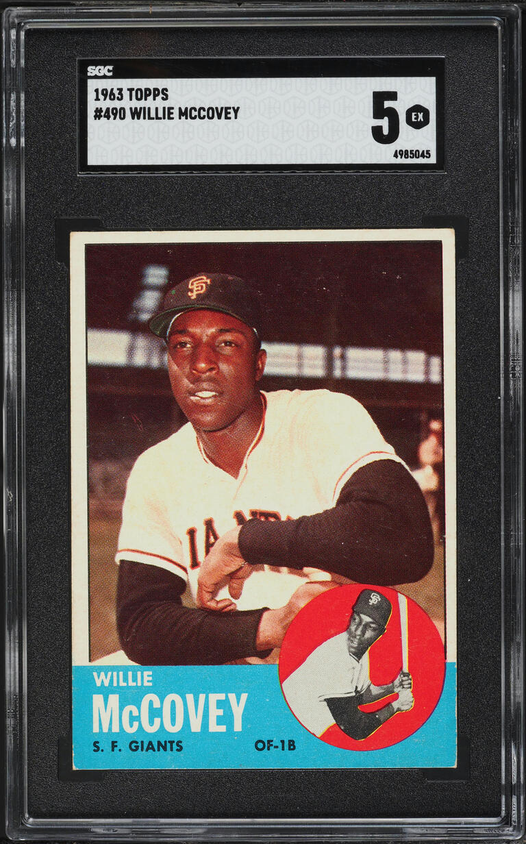 1963 Topps Willie McCovey #490 SGC 5 EX
