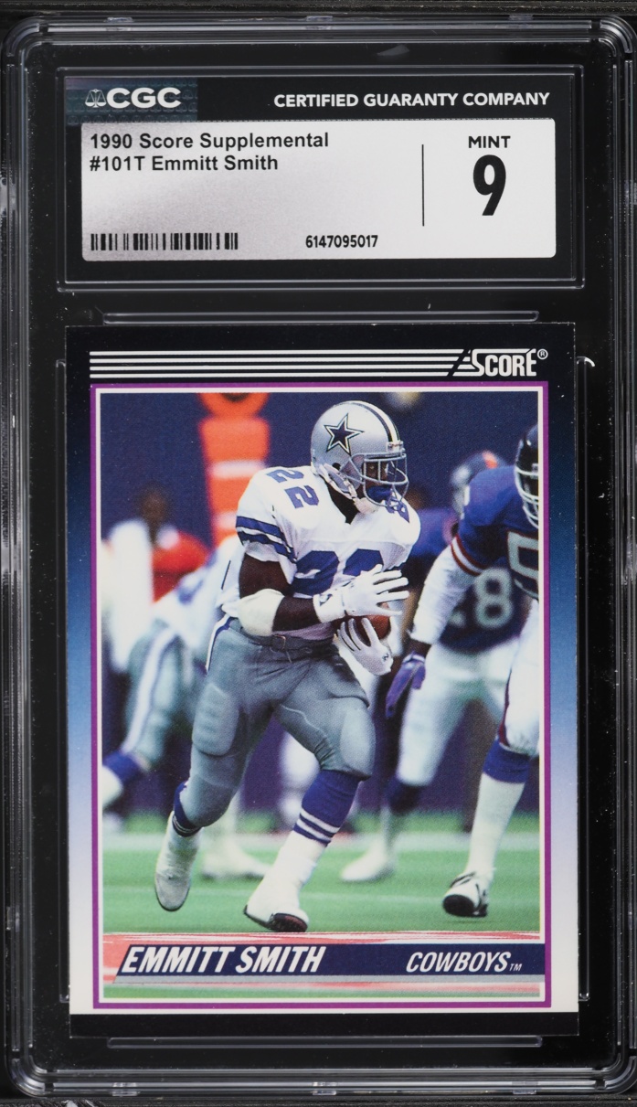 1990 Score Supplemental Emmitt Smith ROOKIE #101T CGC 9 MINT